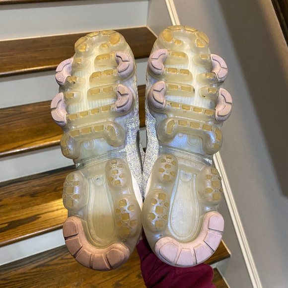 NIKE AIR VAPORMAX FLYKNIT 3 TRUE WHITE WOMENS SIZE 7.5 ** READ DESCRIPTION ** - Picture 7 of 9